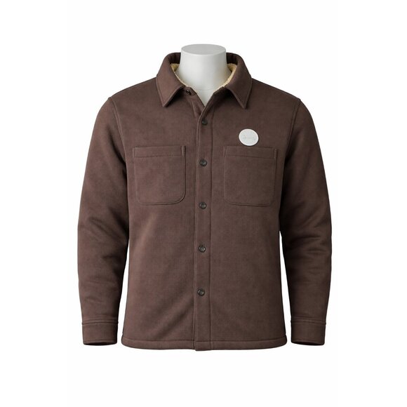 Nomad Other - Nomad Sherpa Lined Shacket Men’s M Brown Button Front Shirt Jacket